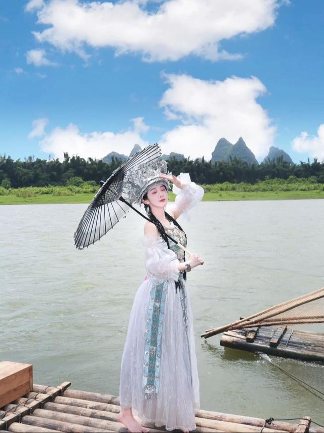 去桂林旅遊秒變一個小仙女，山水景色真係甲天下
