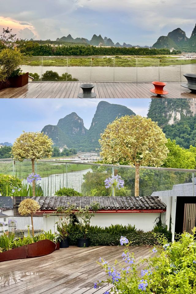 喺陽朔西街發現一間江景露台神仙酒店！