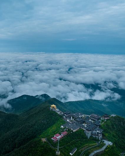 湖北大洪山秋日雲海美景
