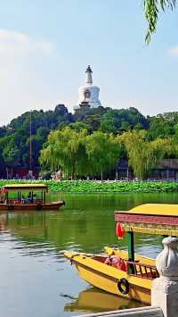 頤和園的鄰居竟藏了個仙境！北海公園3小時逛拍攻略  北海公園頂流！白塔倒影美到窒息！ 必去理由 