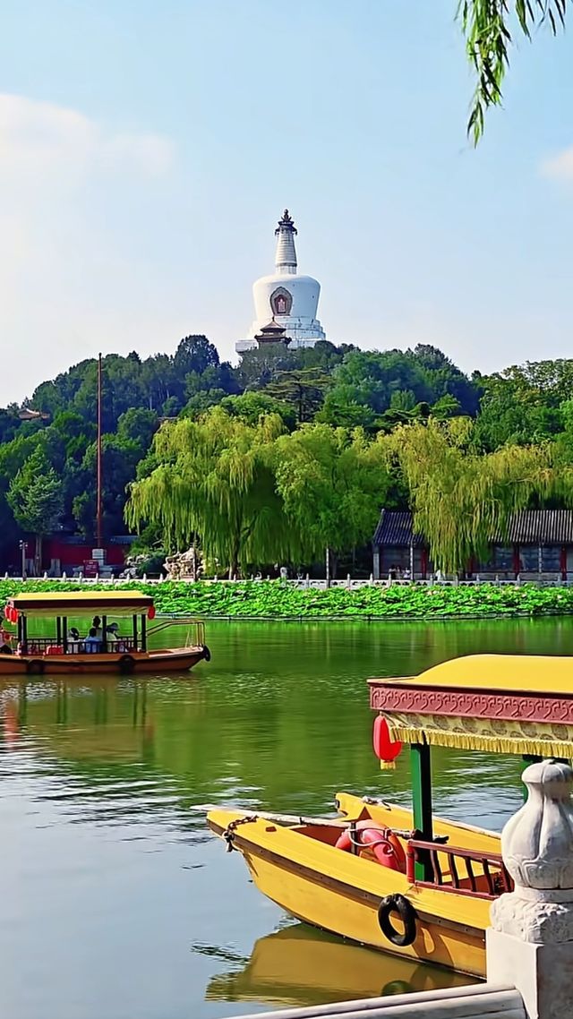 頤和園的鄰居竟藏了個仙境！北海公園3小時逛拍攻略  北海公園頂流！白塔倒影美到窒息！ 必去理由 