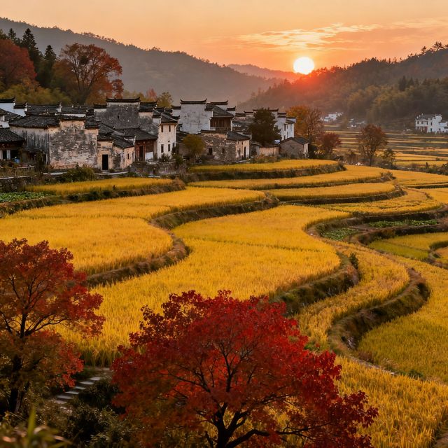 婺源4天3晚人均2500元邂逅油畫秋天