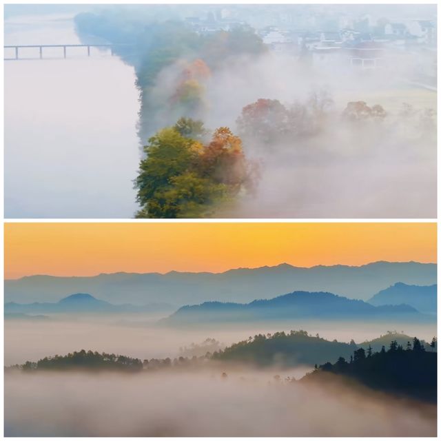 黃山溪洲里風景真的好像山水畫,流連忘返 黃山溪洲里風景真的好像山水畫,流連忘返
