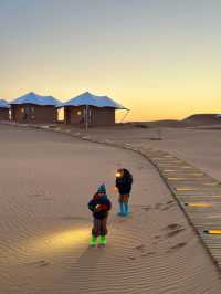 冬天帶娃來寧夏的都是勇士