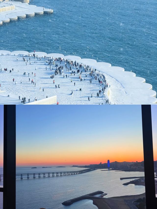 大連！星海廣場！住到人生雪景海景酒店！