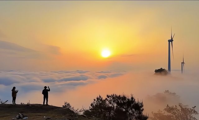 雲浮羅定風車山!廣東免費雲端秘境,太美了
