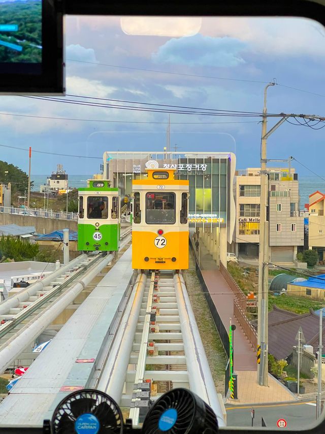 일몰타임에 필수로 탑승해야하는 해운대블루라인파크🚃