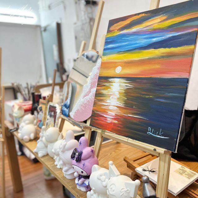 心思思一試Art jamming／上環海景畫室／偶爾的藝術氣息讓人充滿電！