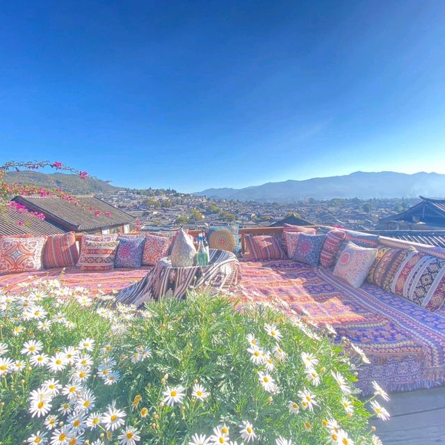 230度全景打卡天台，縱觀整個麗江古城