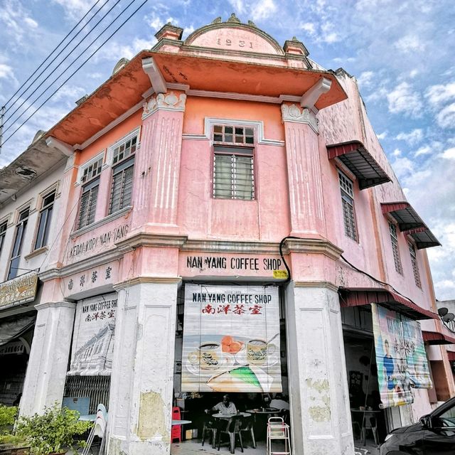 Nostalgic vibe coffee shop in a small town.