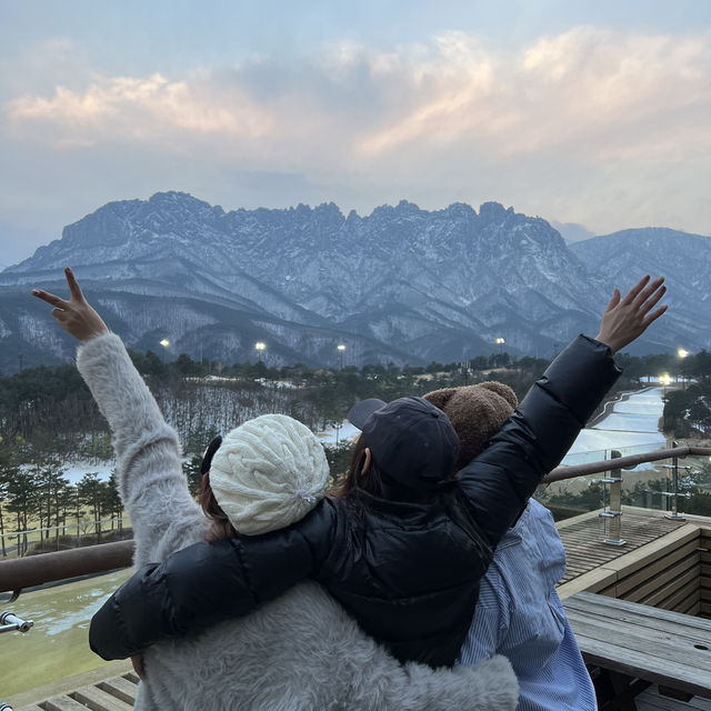 ที่พักวิวภูเขาหิมะ สวยตะโกน ที่เกาหลีเกาใจ 