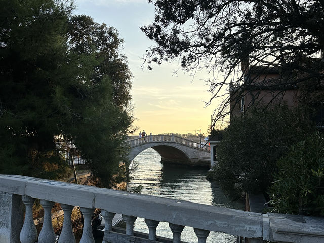 Nice spot to enjoy sunset in Venice 