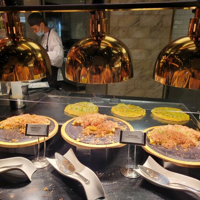 食物多元化的酒店自助午餐