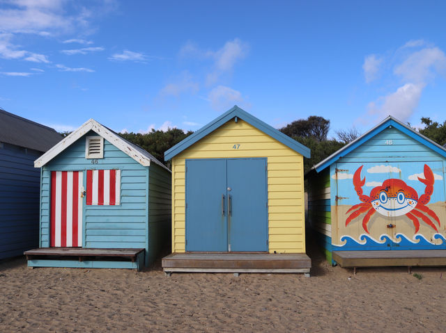 Brighton bathing boxes ห้องอาบน้ำที่เมลเบิร์น