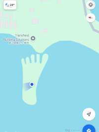 足の形の島？！