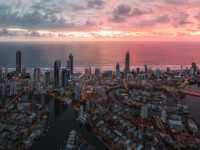 《天際線景觀》澳洲黃金海岸 Surfers Paradise 沙灘上空飛行航拍分享