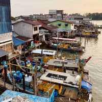 "Golden Serenity: Sunset Views in Kuala Sepetang"
