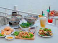ร้านอาหารริมแม่น้ำเจ้าพระยา ปากเกร็ด นนทบุรี