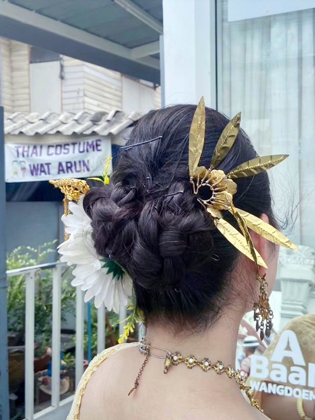 【バンコク/タイ】気分はタイ人♪ゴージャスなタイ服を着て、お寺を歩いた日