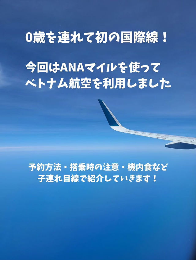 【ANAマイル利用】０歳子連れベトナム航空の使い方