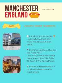 Manchester itinerary 