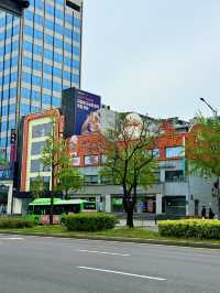 A Famous District in Seoul South Korea