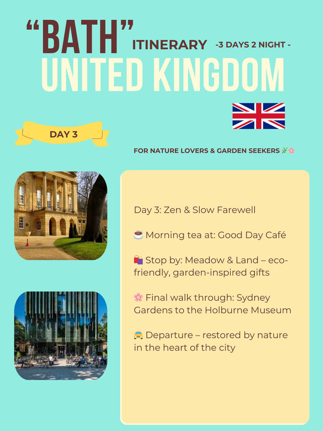Bath 3-days itinerary 🤩