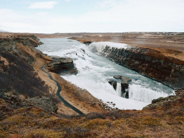 เที่ยวไอซ์แลนด์ - น้ำตก Gullfoss