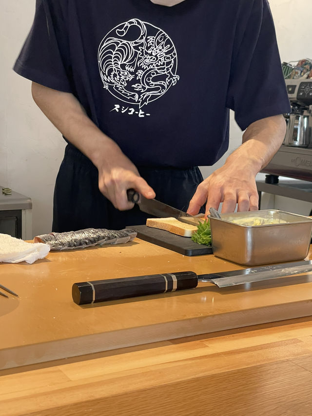 🍣☕ 스시커피 | 오사카의 전설적인 초밥집 ☕🍣