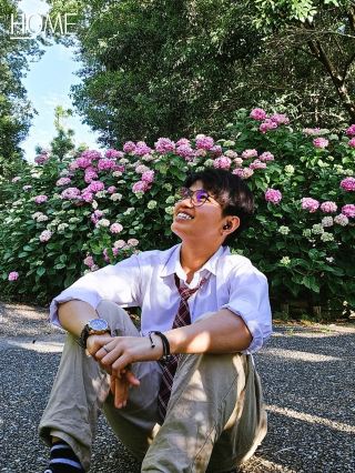 岩ケ池公園のアジサイ畑。
