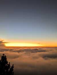 Golden Sunrise from Mount Sibayak