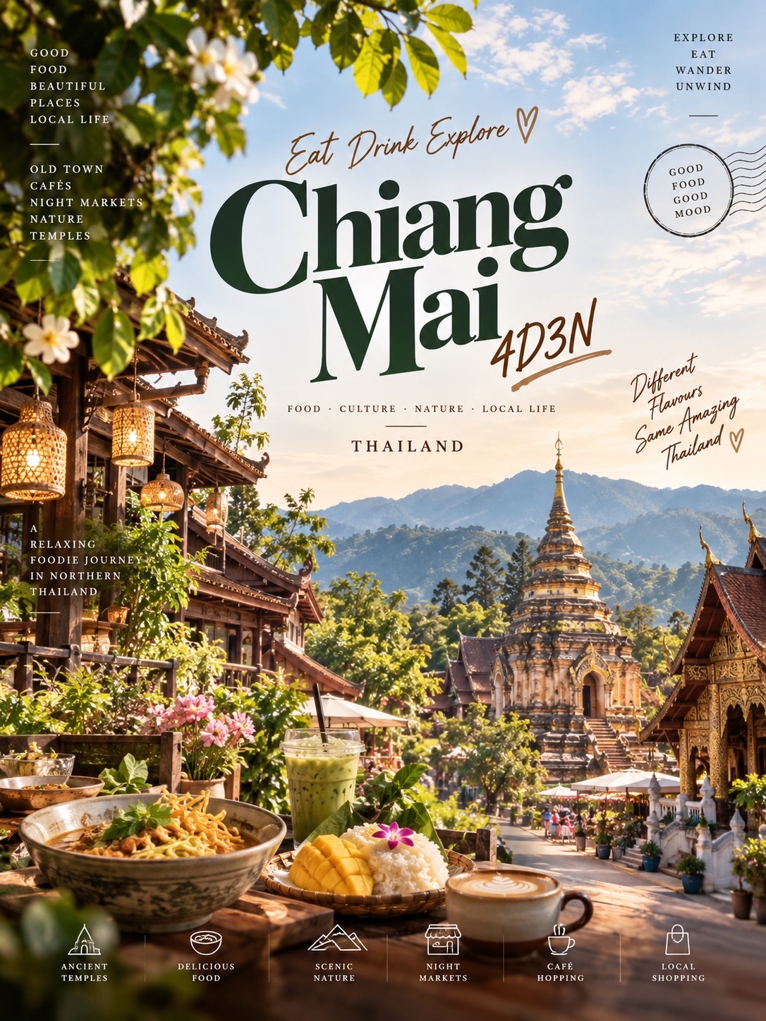 🇹🇭 Chiang Mai — Where Every Day Feels Like a Holiday 🌿☕️✨