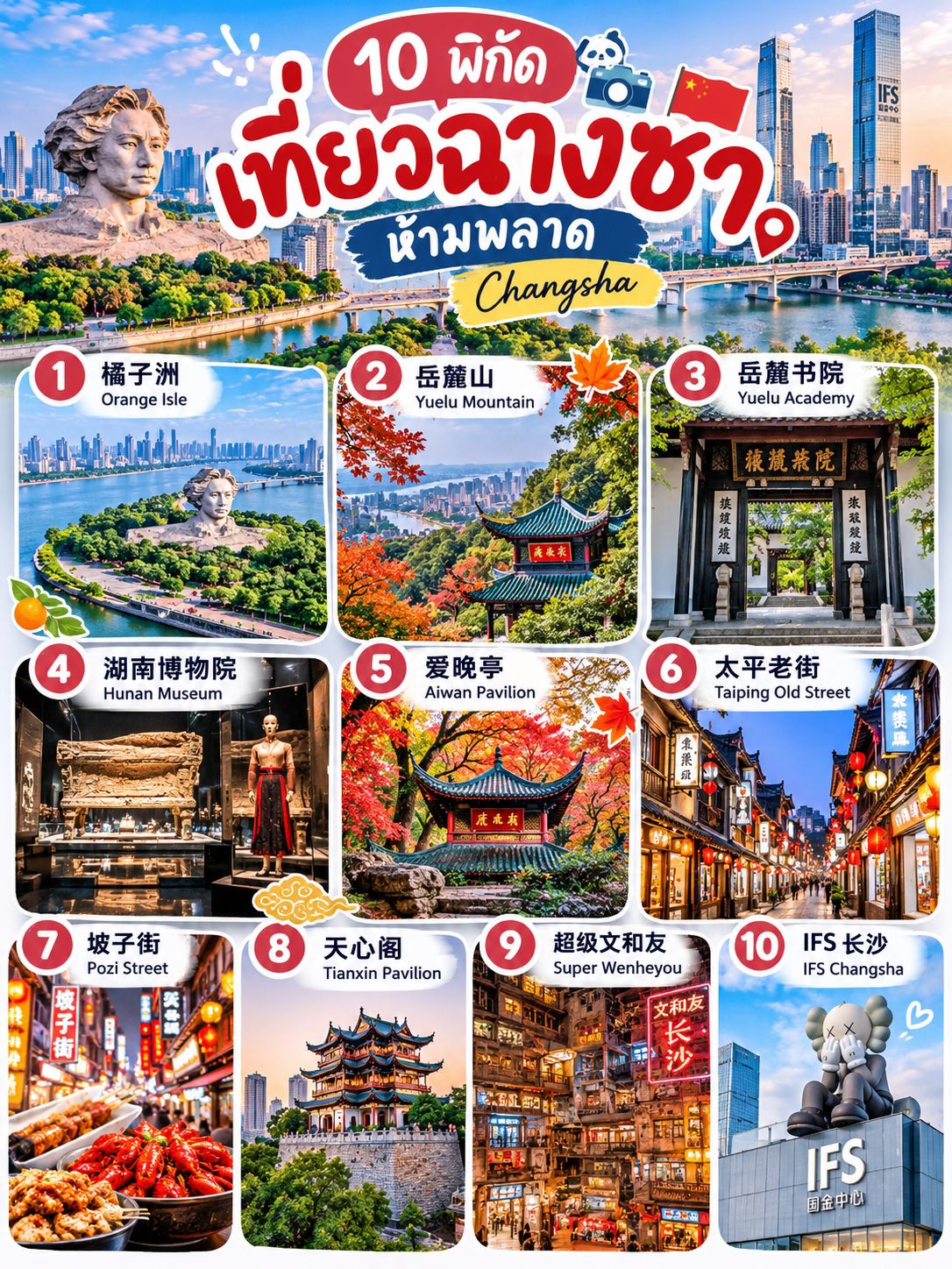 🇨🇳 10 мест в Чанше, которые обязательно стоит посетить 📸