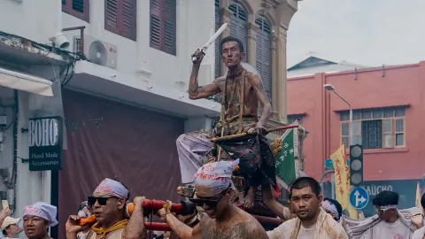 ขบวนอิ้วเก้ง อ๊ามกะทู้ (ไล่ทู้เต้าโบ้เก้ง) — traveler post in ภูเก็ต