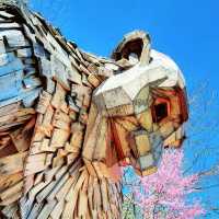 A family of forest giants designed in harmony with nature to illustrate the scale of wonder