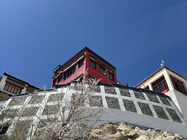 Lost in time, eternal monastery surrounded by mountains 