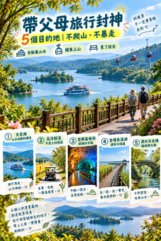 👣帶父母旅行封神5個目的地不爬山不暴走