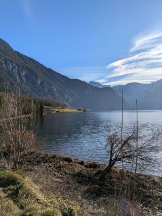 Scenic Lakeside Walk at Hallstätter See