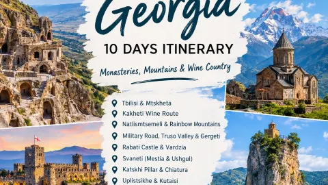 🇬🇪⛰️ Georgia in 10 Days: The Ultimate Road Trip Through Monasteries, Mountains & Wine Country! 🍷 — traveler post in Mtskheta