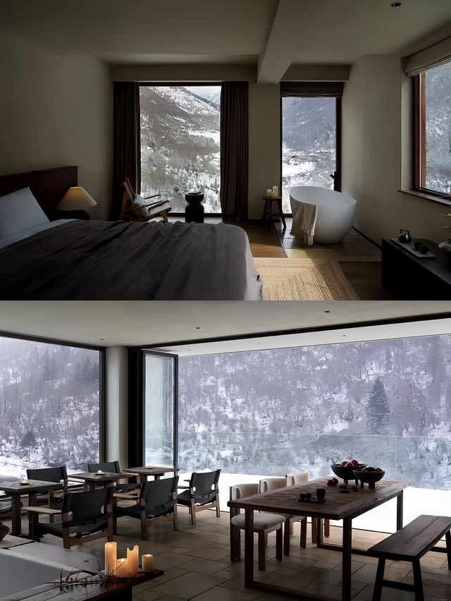川西冬日秘境氛圍感拉滿解鎖雪山觀景酒店