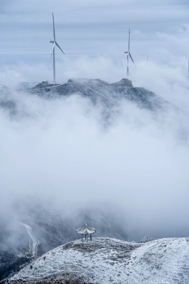 長沙周邊看霧凇｜雲霧山