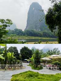 Traversed two thousand kilometers, solely to reside within this ink wash painting of Yangshuo.