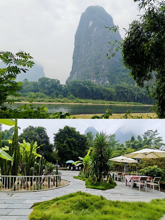Traversed two thousand kilometers, solely to reside within this ink wash painting of Yangshuo.