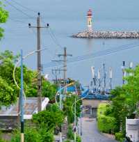 珠海桂山島那年夏天寧靜的海