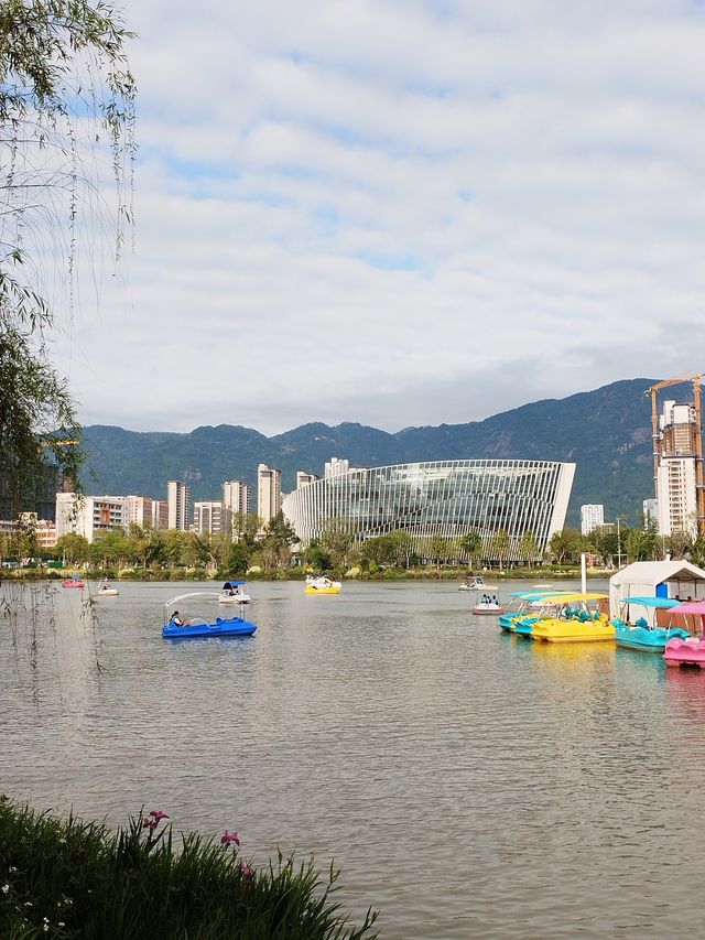 福州晉安湖公園露營野餐的好地方～