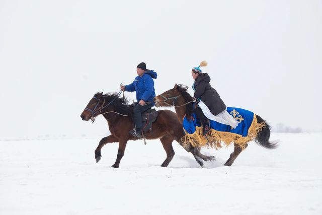 新疆塔城沙灣市冬日冰雪運動