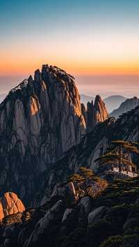 日出雲海黃山絕景
