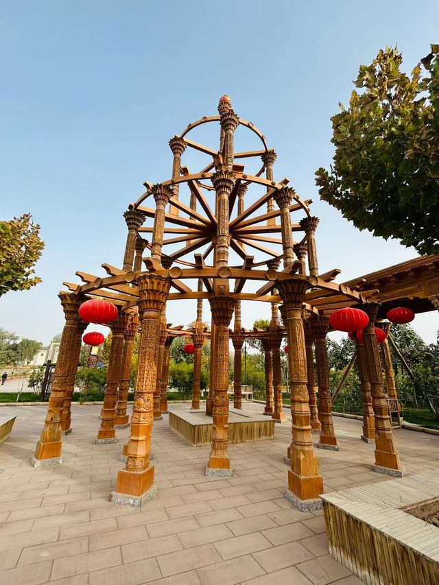 喀什必打卡藍頂建築