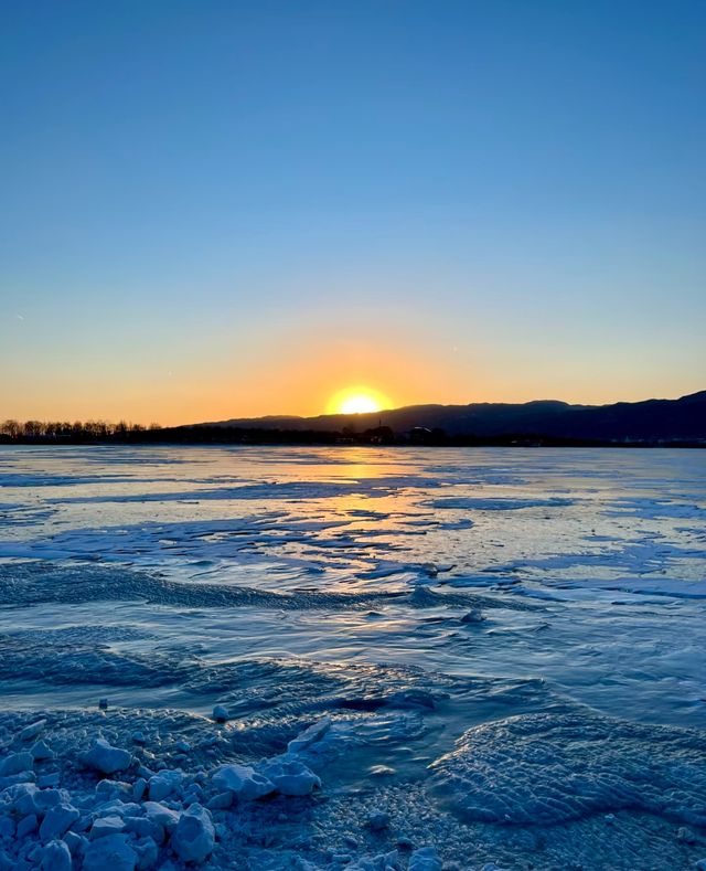 太原冰島 | 晉陽湖碎冰落日 太原冰島 | 晉陽湖碎冰落日