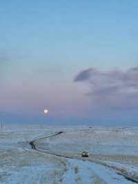 初冬呼倫湖｜草原秘境中的冰封藍調盛宴